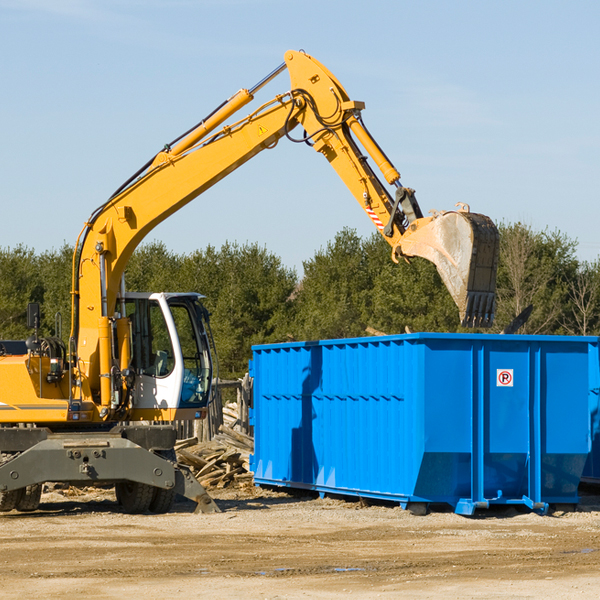 can i choose the location where the residential dumpster will be placed in Alden